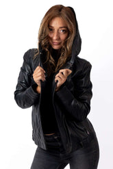 Women's leather jacket Angela Black